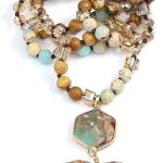 Boho Necklaces for Women Men Long,33/34/35 Inch Natural Turquoise Tiger Eye Beaded Stone Pendant Necklaces for Women Trendy,Handmade Bohemian Western Bead Necklace Fashion Charm Jewelry Gift