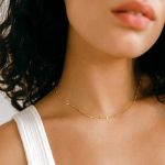 14K Gold/Silver Plated Choker Necklace for Women Shining Dots Station Gold Chain Necklace Beads Sparkle Chain Necklace Link Chain Exquisite Jewelry for women - Image 2
