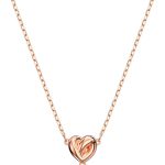 Lifelong Heart Necklace, Earrings, and Bracelet Crystal Jewelry Collection, Rose Gold & Rhodium Tone Finish