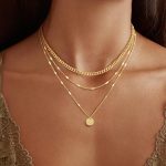 14K Gold Plated Layering Necklaces For Women Gold Necklace Set, Cuban Link, Snake Chain, Paperclip Layered Chains, Twisted Rope and Twisted Chain, Trendy Layering Necklace - Image 2